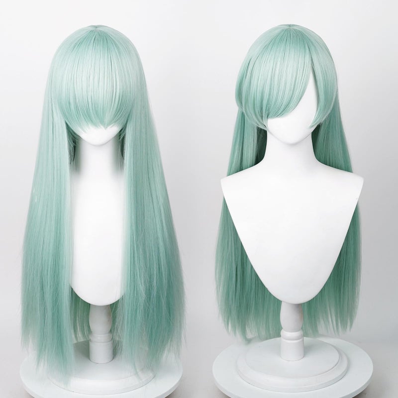 Aicos Alacos Long Green Anime Costumes Halloween Wig for the Seven Deadly Sins Elizabeth Liones +Cap - Image 5